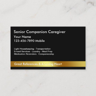 Classy Caregiver Business Cards