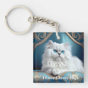 Classy Cat  Key Ring