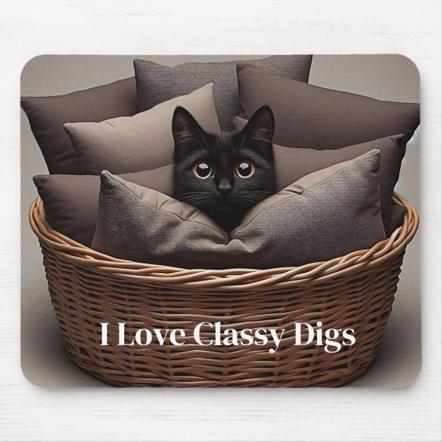 Classy Cat  Mouse Pad (Front)