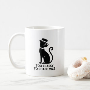 Classy Cat Mug – Too Classy to Chase