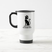 Classy Cat Mug – Too Classy to Chase