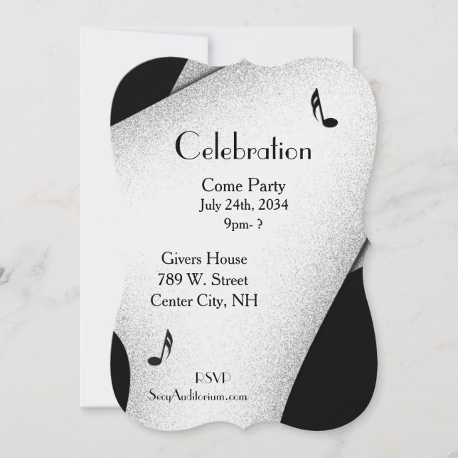 Classy Celebration Party Invitation (Front)