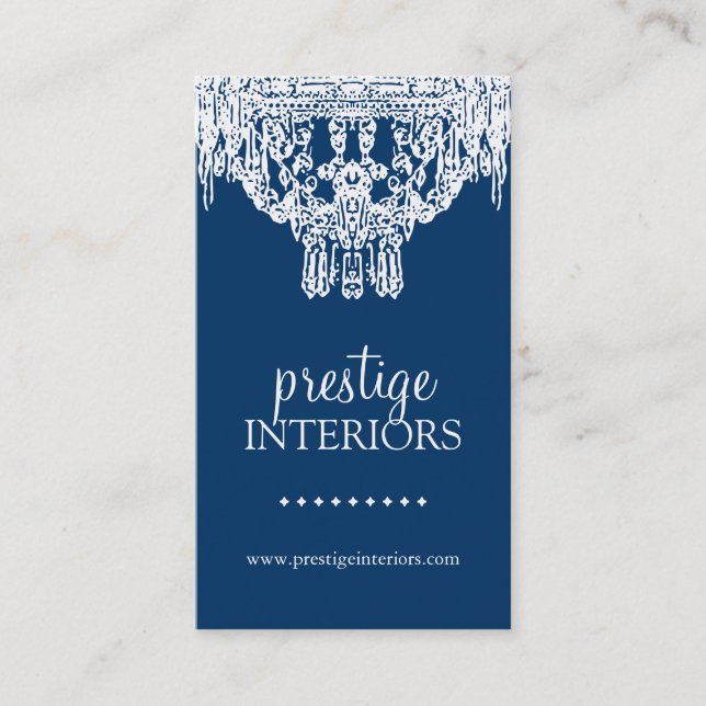 CLASSY CHANDELIER BUSINESS CARD (Front)