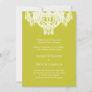 Classy Chandelier Wedding Invitations