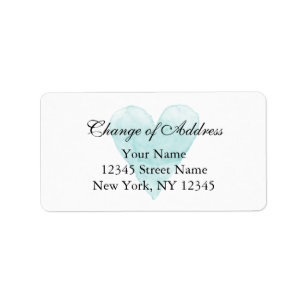 Classy change of address labels for new home