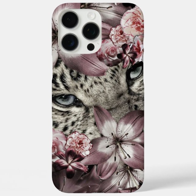 Classy Cheetah Print iPhone 16 Pro Max Case (Back)