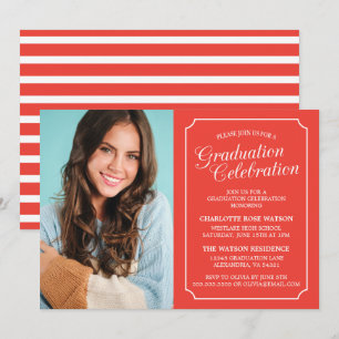 CLASSY CHIC ELEGANT GRADUATION PARTY INVITATION
