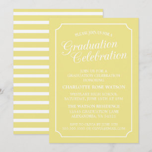 CLASSY CHIC ELEGANT GRADUATION PARTY INVITATION