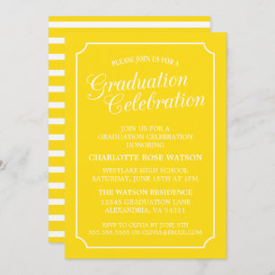 CLASSY CHIC ELEGANT GRADUATION PARTY INVITATION