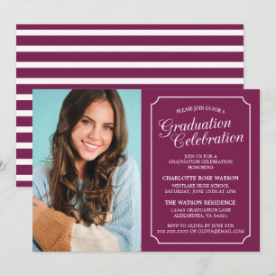 CLASSY CHIC ELEGANT GRADUATION PARTY INVITATION