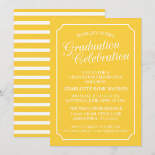 CLASSY CHIC ELEGANT GRADUATION PARTY INVITATION
