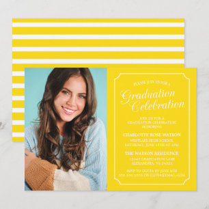 CLASSY CHIC ELEGANT GRADUATION PARTY INVITATION