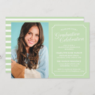 CLASSY CHIC ELEGANT GRADUATION PARTY INVITATION