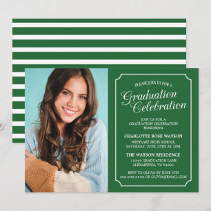 CLASSY CHIC ELEGANT GRADUATION PARTY INVITATION