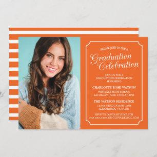 CLASSY CHIC ELEGANT GRADUATION PARTY INVITATION