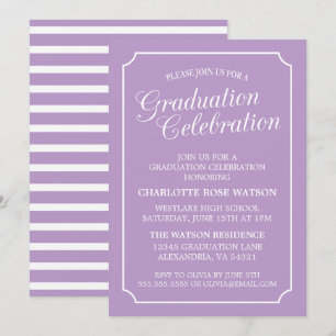 CLASSY CHIC ELEGANT GRADUATION PARTY INVITATION