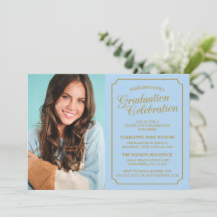 CLASSY CHIC ELEGANT GRADUATION PARTY INVITATION
