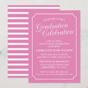 CLASSY CHIC ELEGANT GRADUATION PARTY INVITATION