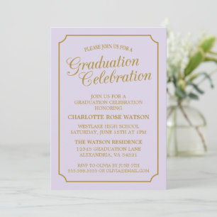 CLASSY CHIC ELEGANT GRADUATION PARTY INVITATION