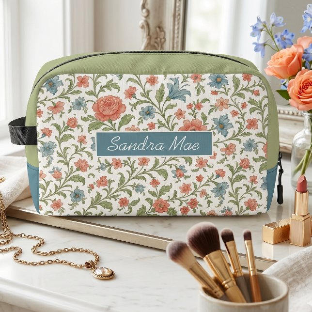 Classy Chic Floral Art Pattern Toiletry Bag (Creator Uploaded)