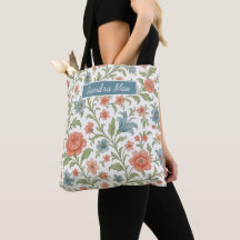 Classy Chic Floral Pattern Personalised Shopping