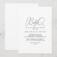 Classy Chic Minimalist BabyQ Baby Shower Barbecue