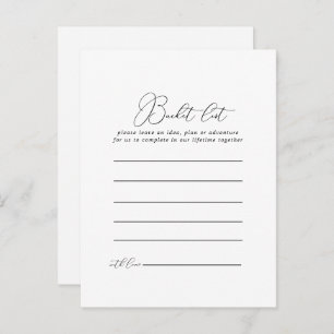 Classy Chic Minimalist Bucket List Cards