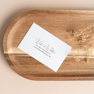 Classy Chic Minimalist Wedding Website  Enclosure Card