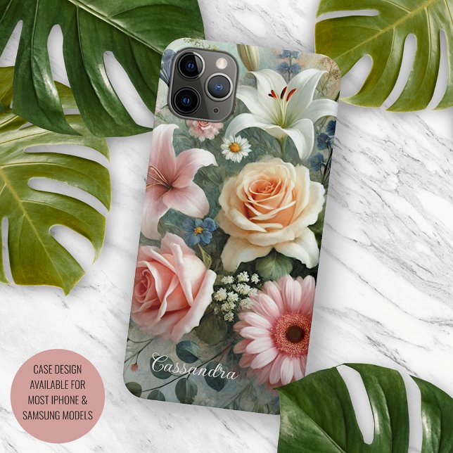 Classy Chic Roses Fine Art Botanical Painting Case-Mate iPhone Case (Creator Uploaded)