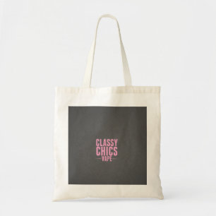 Classy Chics Vape Grey Tote Bag