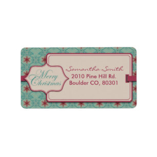 Classy Christmas Address Label