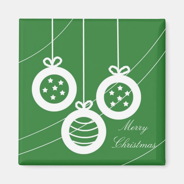 Classy Christmas Decorations Magnet (Front)