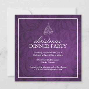 Classy Christmas Dinner Party Invitation