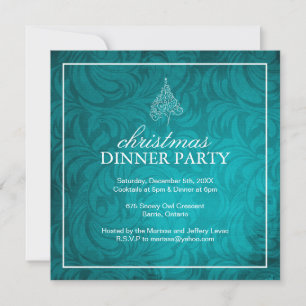 Classy Christmas Dinner Party Invitation
