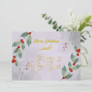 Classy Christmas & New Year Card with Logo 2026