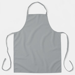 Classy Christmas Silver Winter Solid Colour Apron
