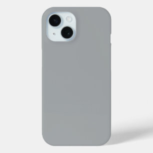 Classy Christmas Silver Winter Solid Colour iPhone 15 Case
