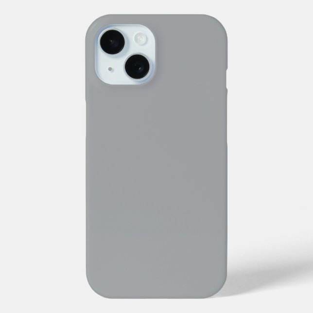 Classy Christmas Silver Winter Solid Colour Case-Mate iPhone Case (Back)