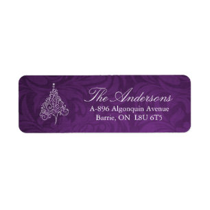 Classy Christmas Tree Address Labels