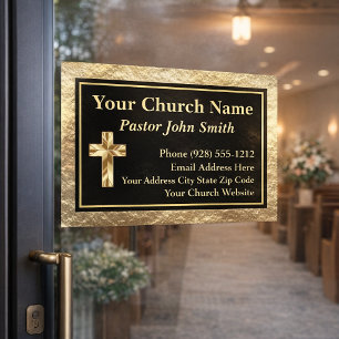 Classy Church Pastor Gold And Black 