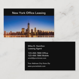 Classy City Real Estate Agent Business Cards