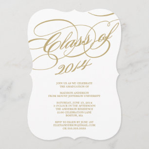 Classy Class of 2014   Graduation Party Invitation