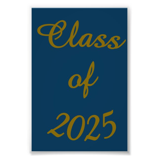 Classy Class of 2025  Photo Print (Front)