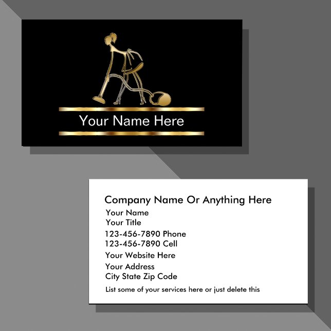 Classy Cleaning Business Cards (Creator Uploaded)