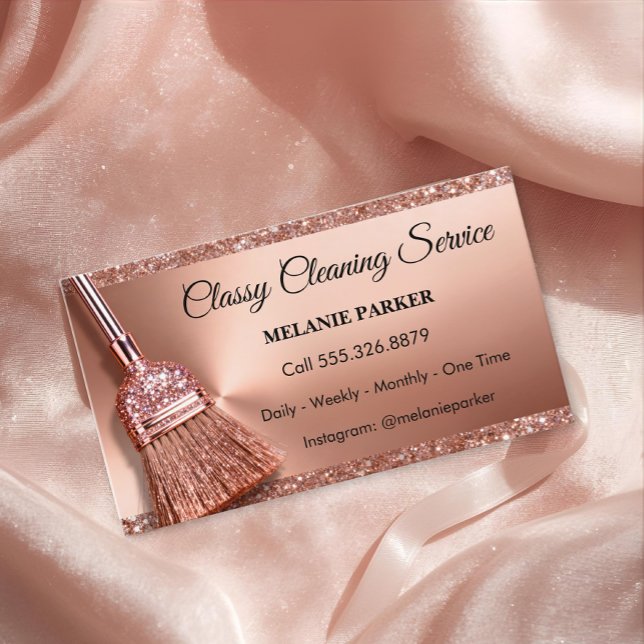 Classy Cleaning Services Business Card (Creator Uploaded)