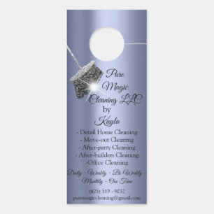 Classy Cleaning Services Move-out Cleaning Blue Door Hanger