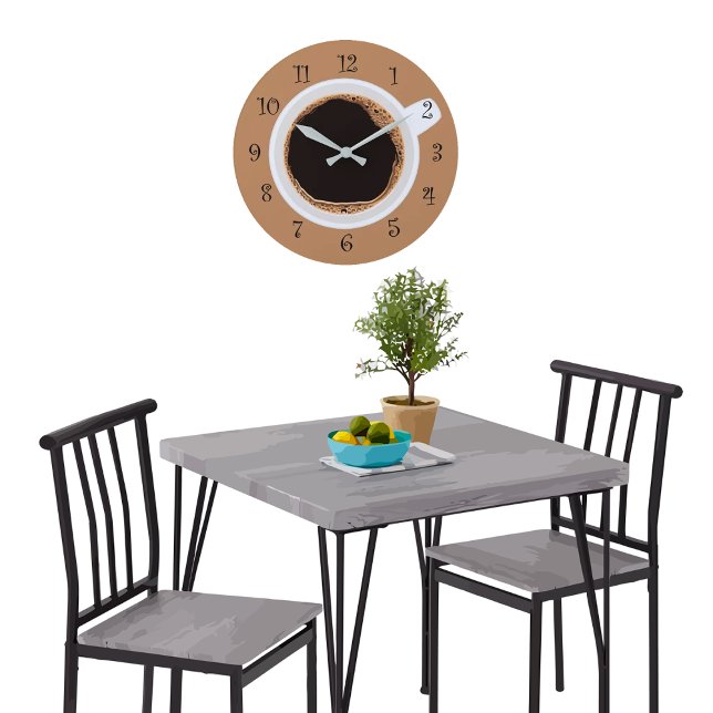 Classy Coffee Cup Kitchen Wall Clocks (Creator Uploaded)