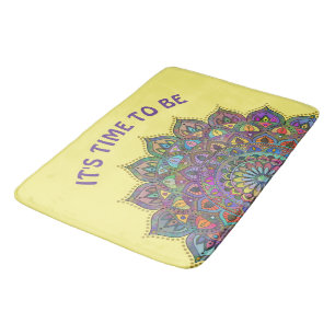 Classy Colorfully Mandala India Style 1 Bath Mat