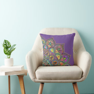 Classy Colorfully Mandala India Style 1 Cushion
