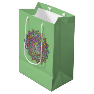 Classy Colorfully Mandala India Style 1 Medium Gift Bag
